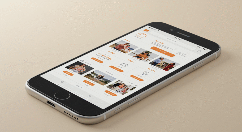 Mobile-friendly retail website with clear call-to-actions Mobile-friendly retail website with clear call-to-actions